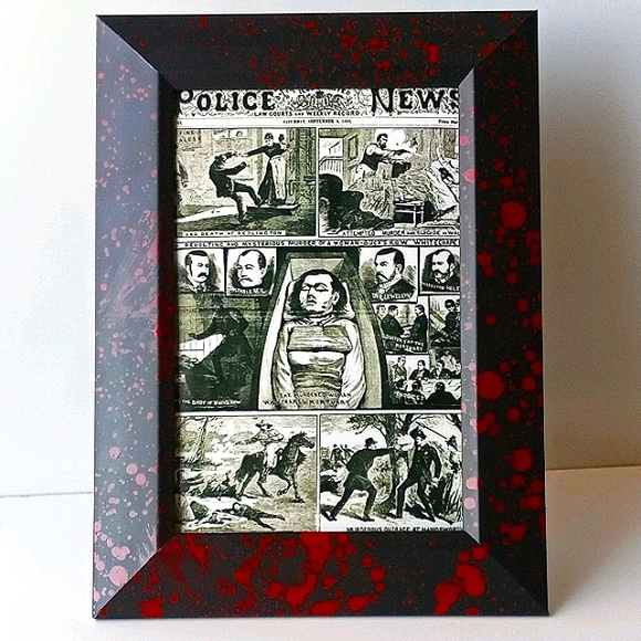 Jack the ripper Gothic horror oddity Frame Photo Print Crime UK Serial Killer - Picture 6 of 8
